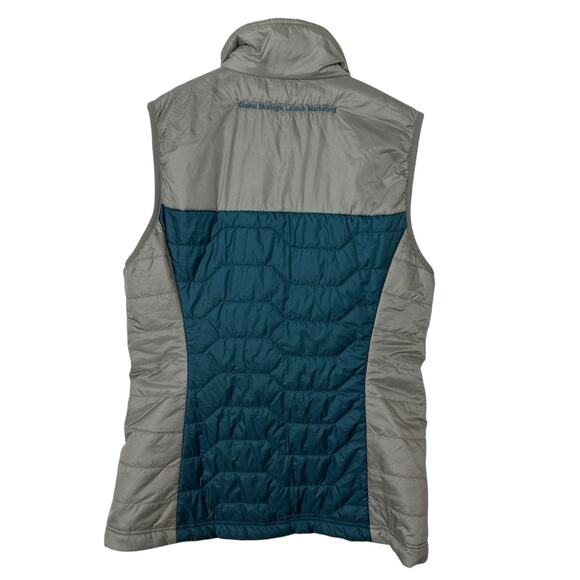Salesforce Puffer Jacket Vest Womens Small Gray Full Zip Insulated Hexa Custom - Picture 2 of 7